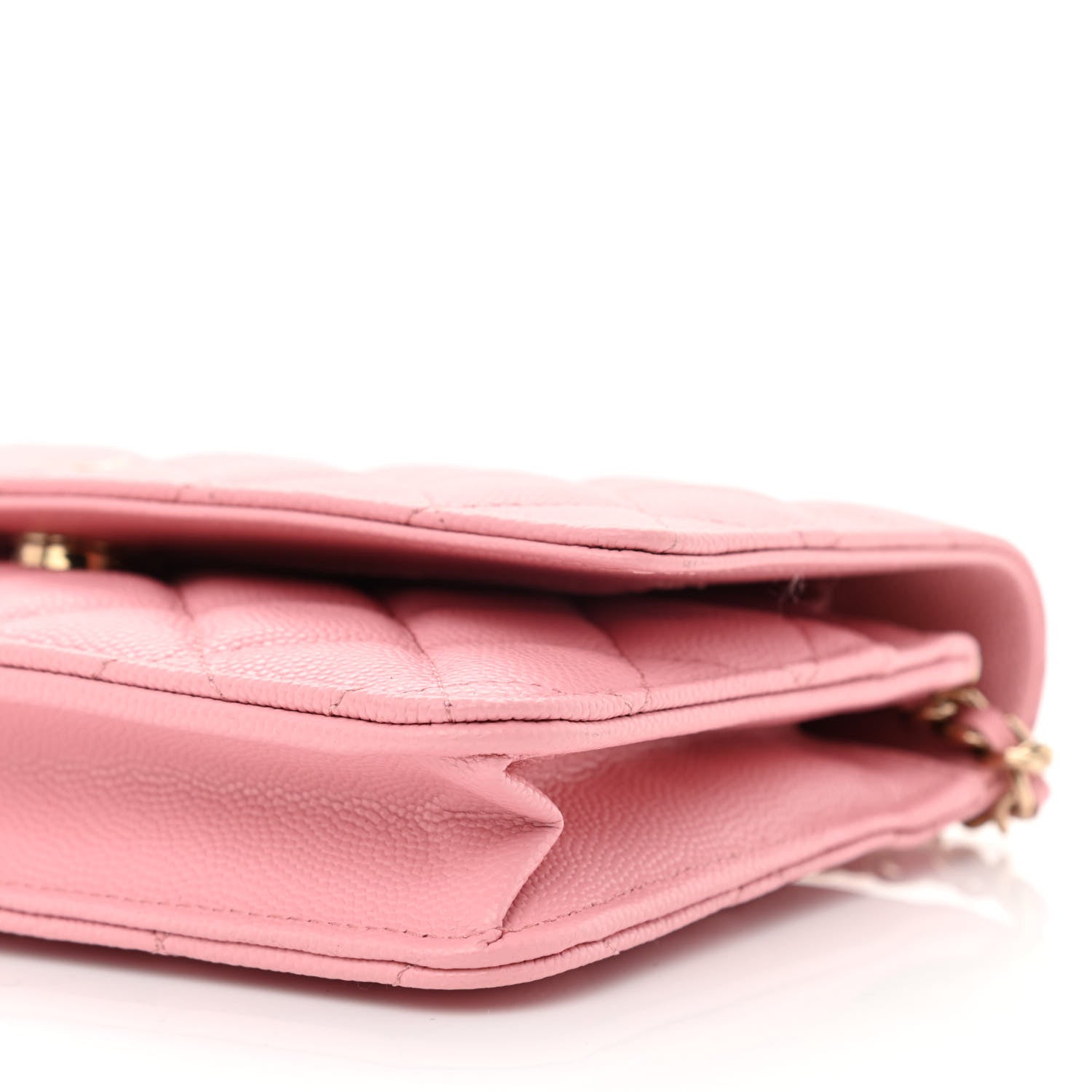 Chanel Caviar Quilted Wallet on Chain WOC Light Pink 11 of 12
