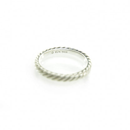 David Yurman Sterling Silver Stackable Cable Ring 6 4 of 4