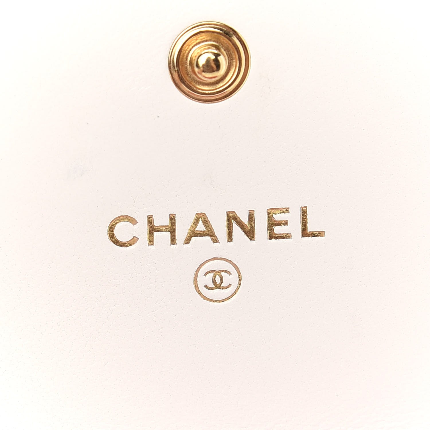 Chanel Shiny Goatskin Quilted Chanel 19 Flap Coin Purse With Chain White 6 of 9