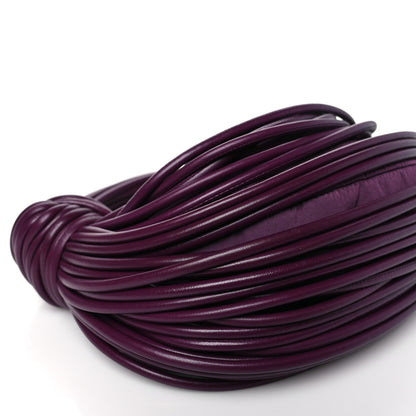 Bottega Veneta Nappa Mini Tubular Double Knot Grape 8 of 9