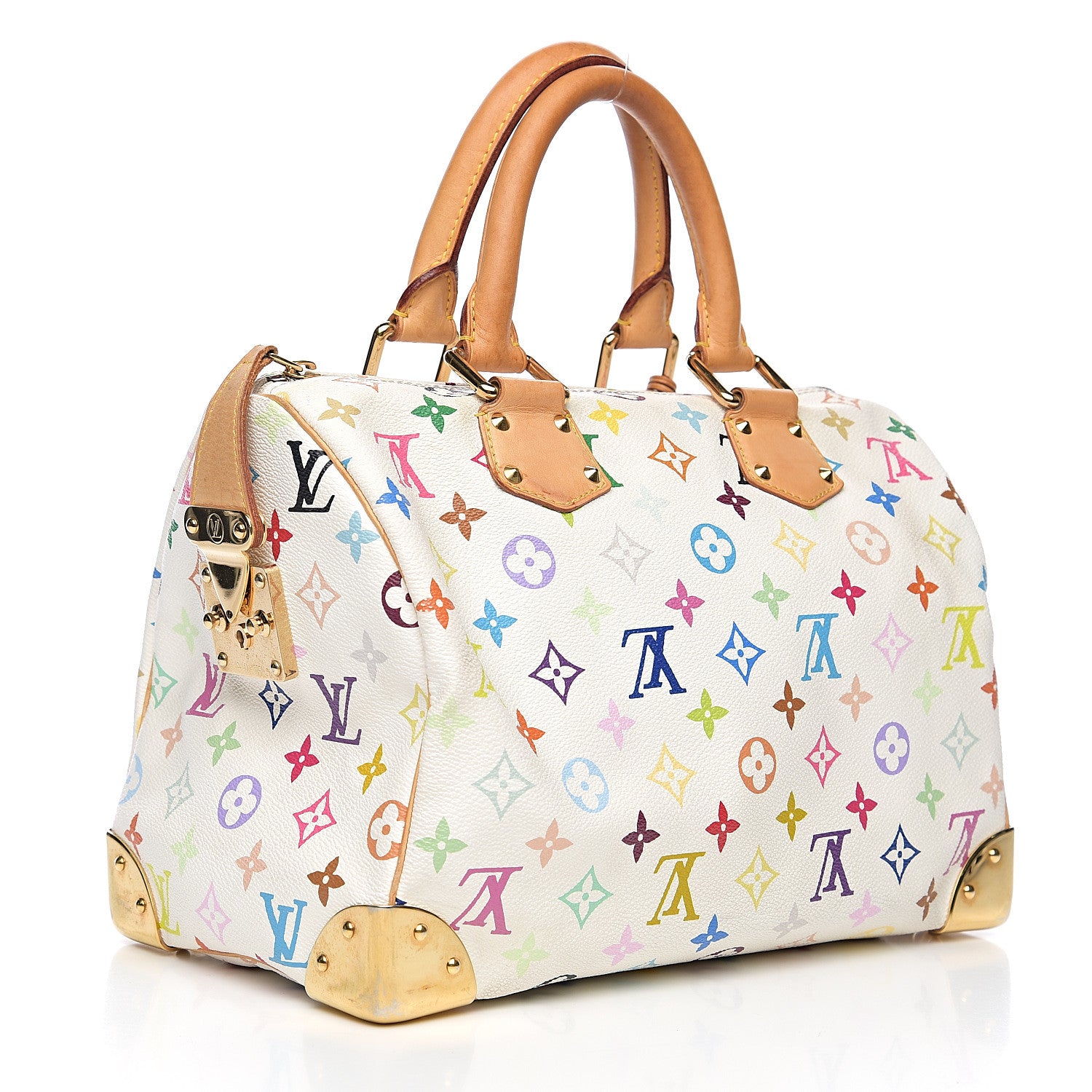 Louis Vuitton Monogram Multicolor Speedy 30 White 2 of 8