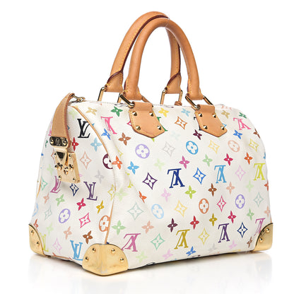 Louis Vuitton Monogram Multicolor Speedy 30 White 2 of 8
