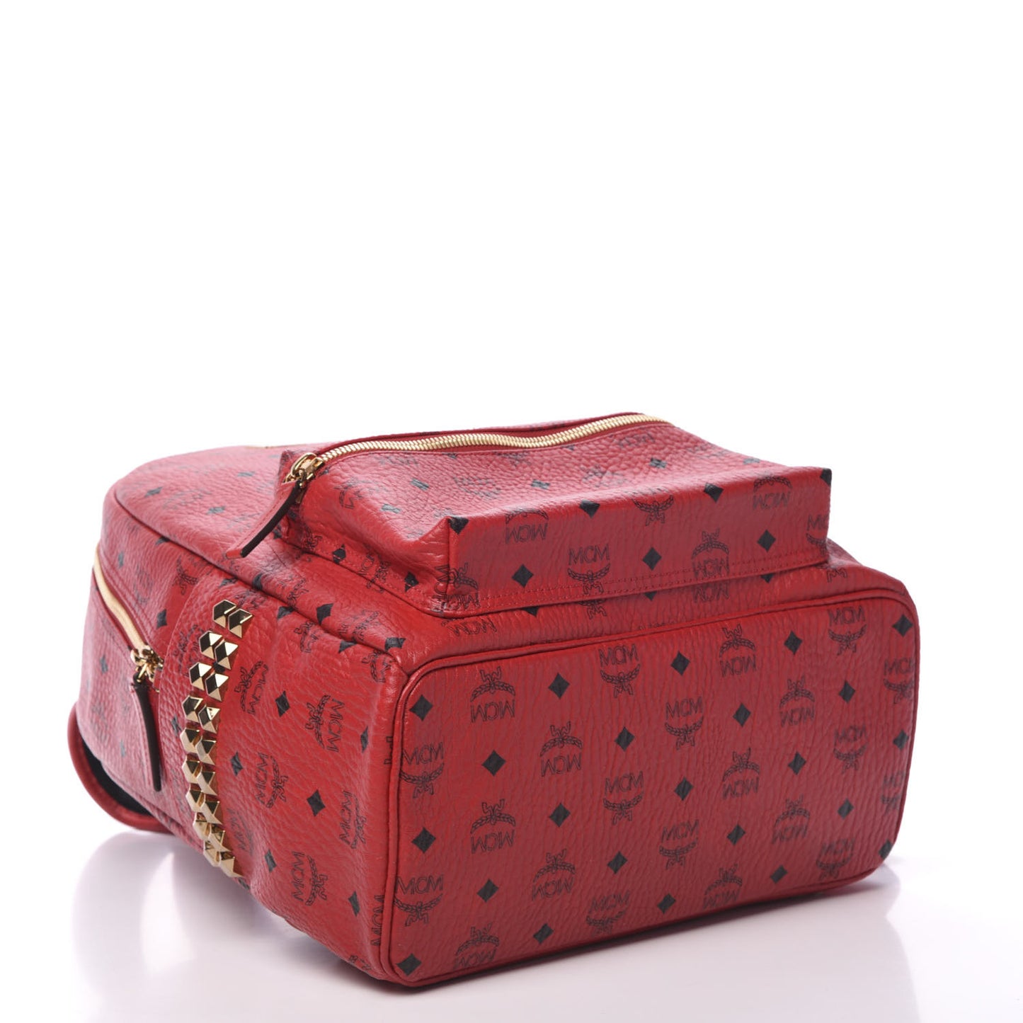 Visetos Medium Side Studs Stark Backpack Ruby Red