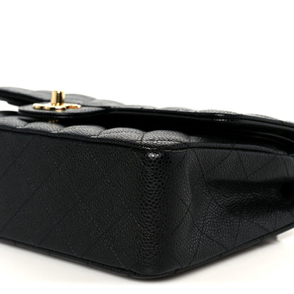 Chanel Caviar Quilted Medium Double Flap Black 11 of 12