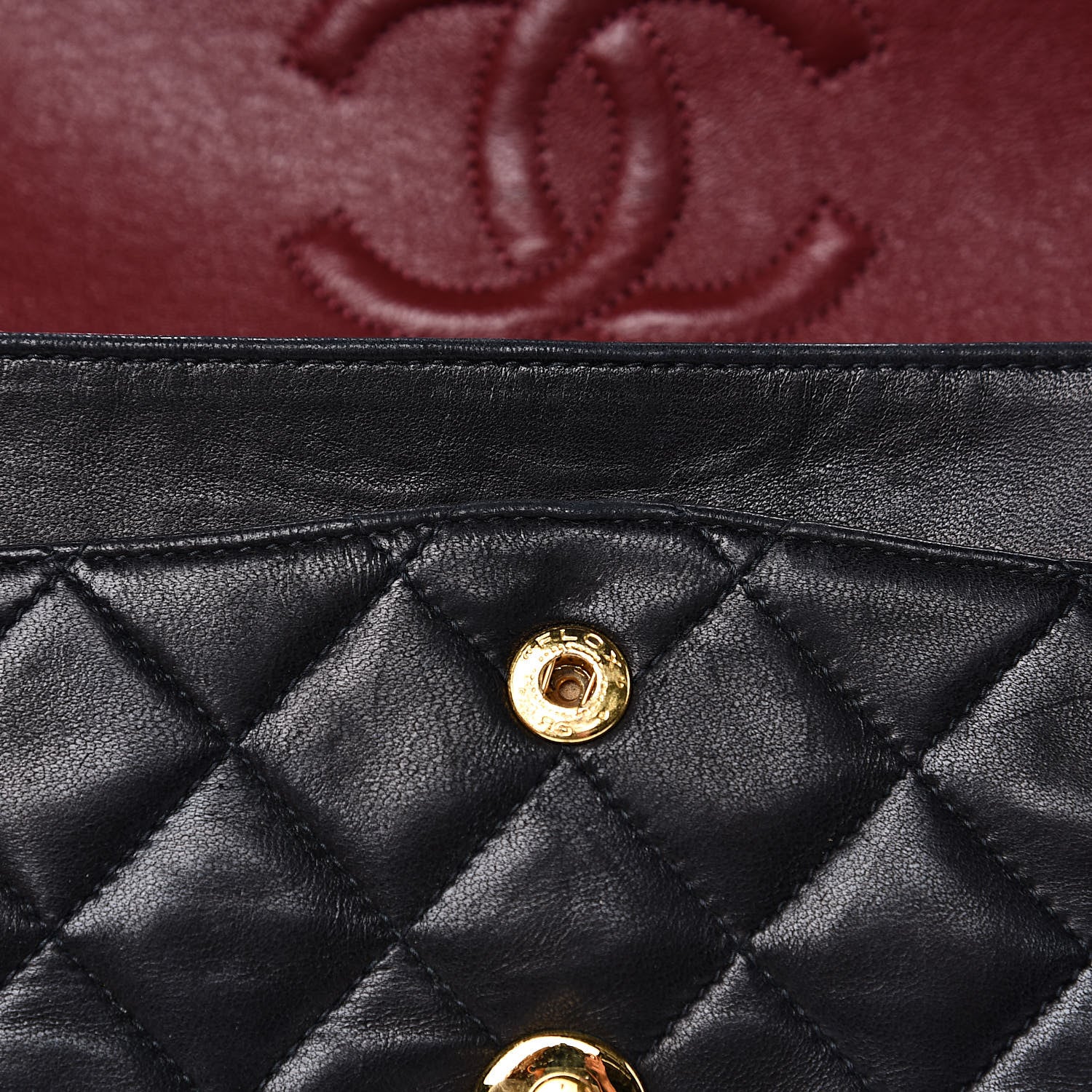 Chanel Lambskin Quilted Small Double Flap Black 12 of 13