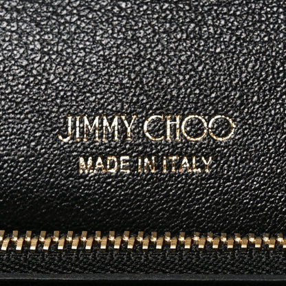 Jimmy Choo Glitter Milla Wallet on Chain Navy 6 of 9