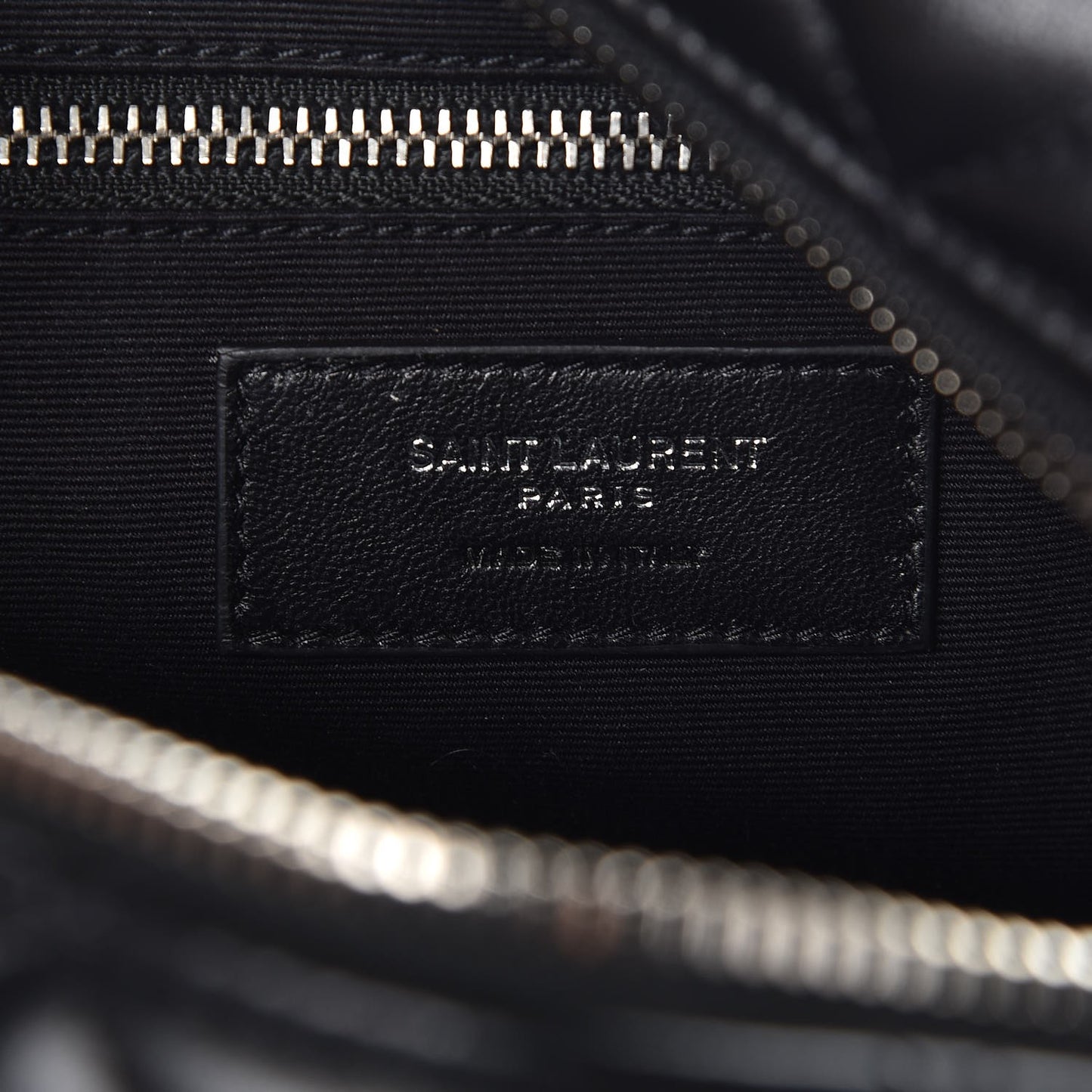 Calfskin Y Quilted Monogram Small Loulou Bowling Bag Black
