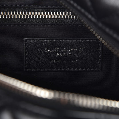 Saint Laurent Calfskin Y Quilted Monogram Small Loulou Bowling Bag Black 6 of 8