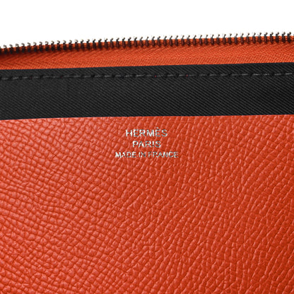 Hermes Epsom Swift Nouveau To Go Wallet Orange Mauve Sylvestre 6 of 10
