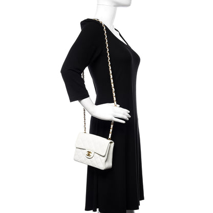 Chanel Caviar Quilted Mini Square Flap White 2 of 13