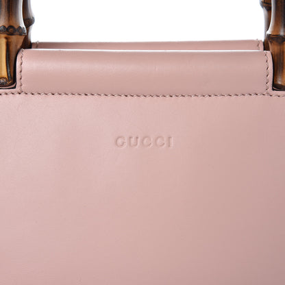 Gucci Nappa Bamboo Medium Nymphaea Top Handle Bag Perfect Pink 14 of 15