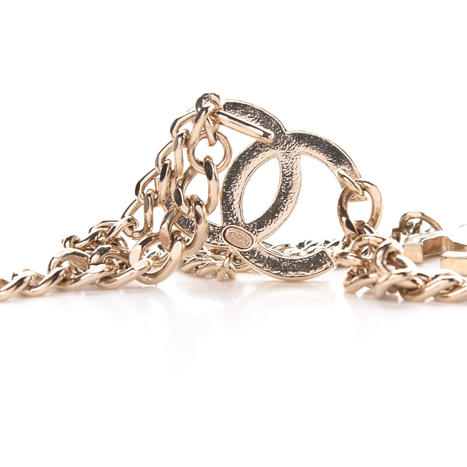 Chanel Enamel CC Chain Belt Gold Beige 5 of 5