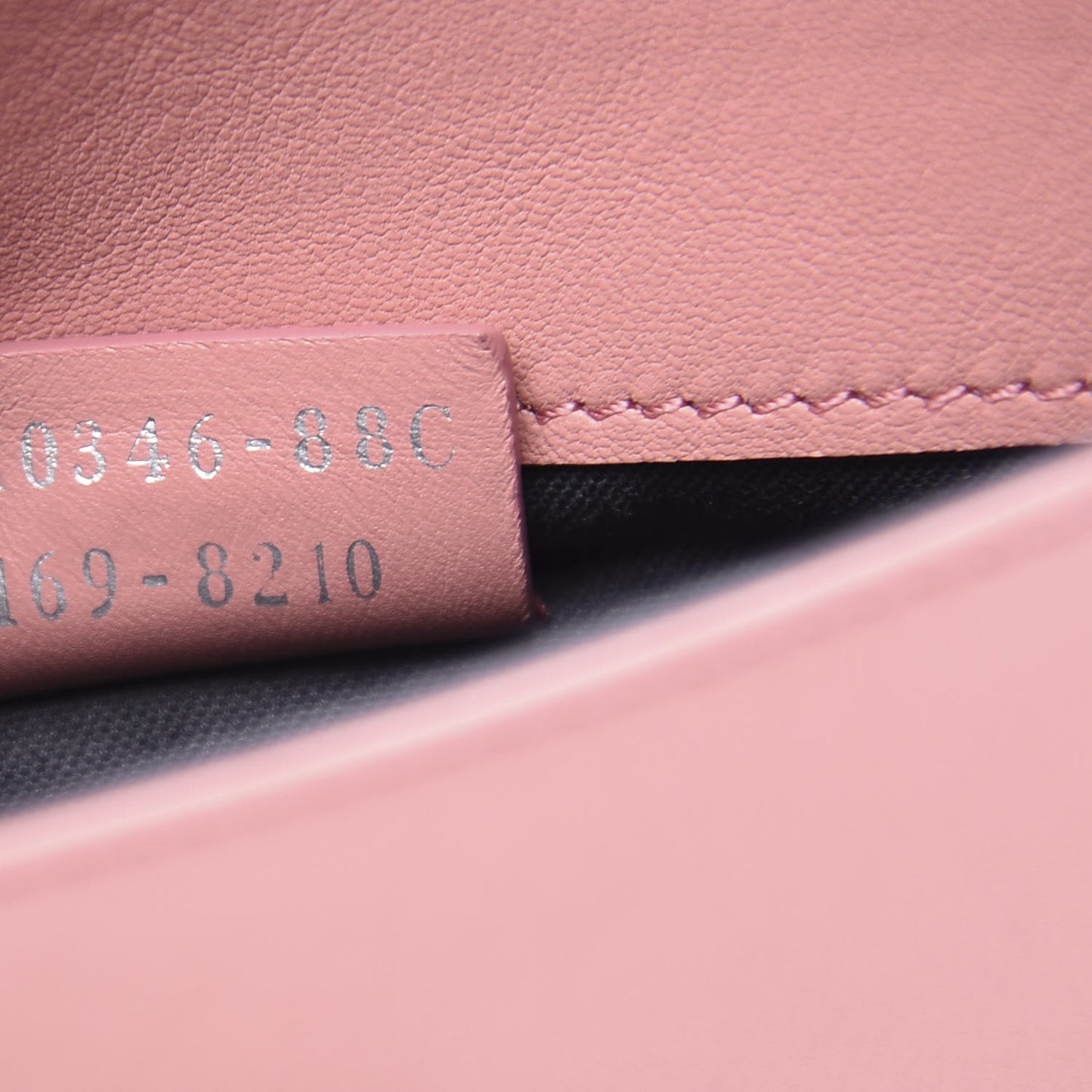 Vitello Studded Tube Wallet on Chain Pink