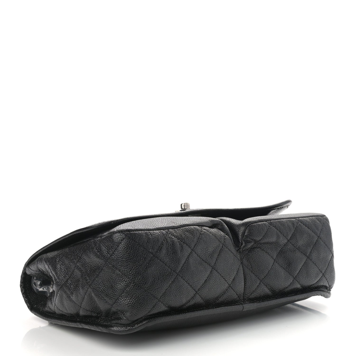 Chanel Grained Calfskin Large Natural Beauty Flap Black 4 of 12