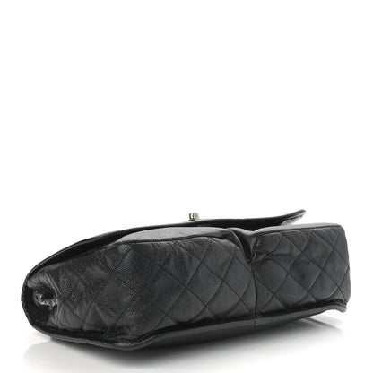 Chanel Grained Calfskin Large Natural Beauty Flap Black 4 of 12