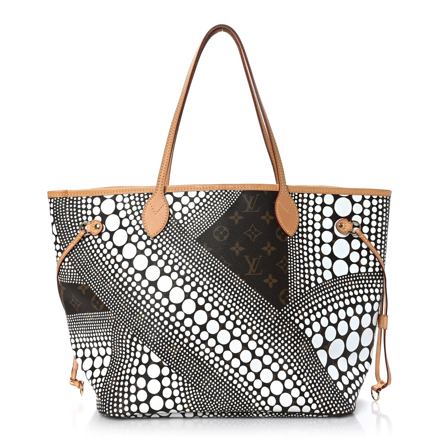 Monogram Kusama Waves Neverfull MM White