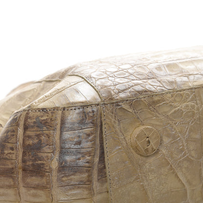 Nancy Gonzalez Crocodile Tote Silver 10 of 12