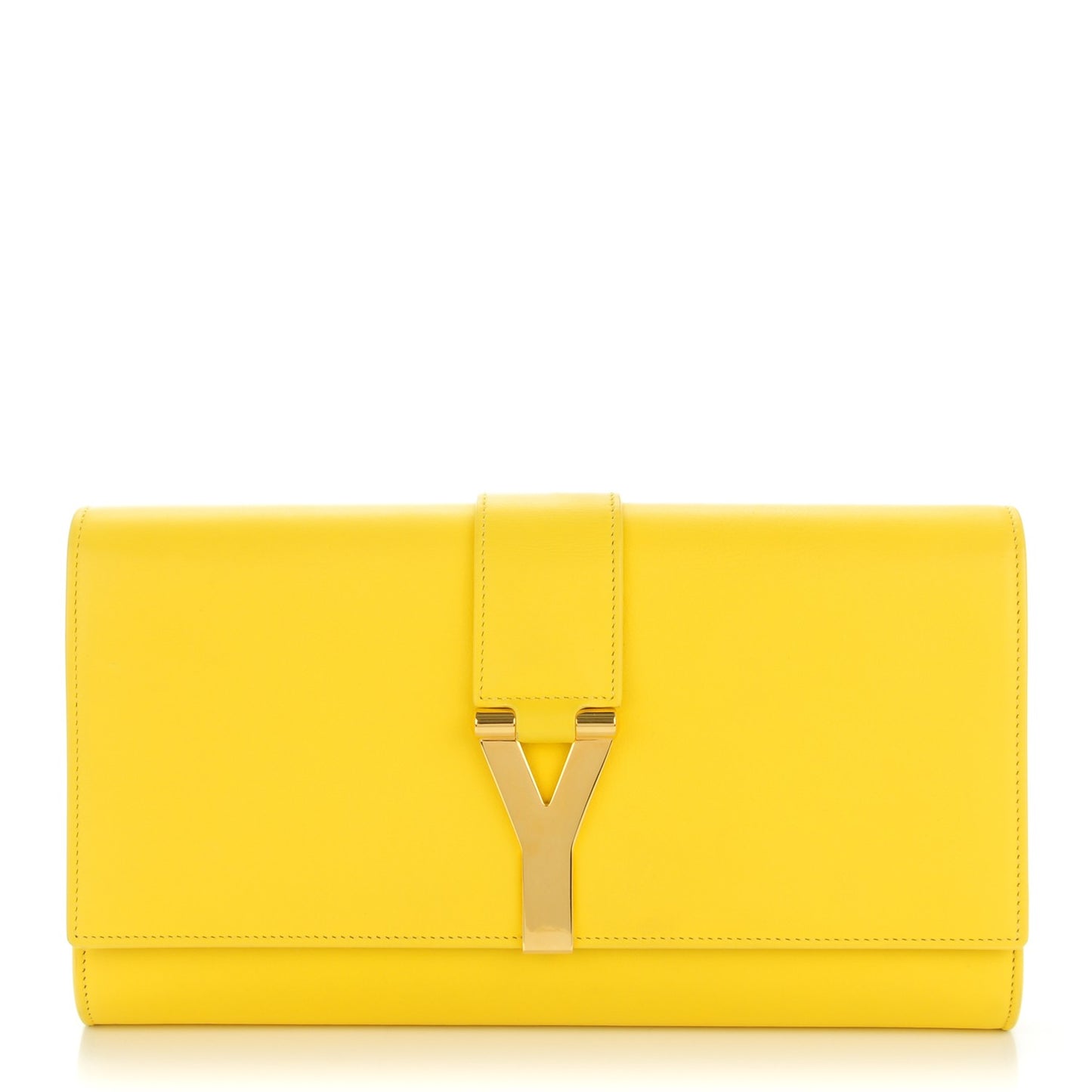 Calfskin Classic Y Ligne Clutch Soleil