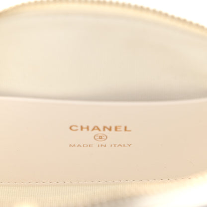 Chanel Lambskin Quilted Resin CC Mini Bowling Clutch With Chain White Black 6 of 11