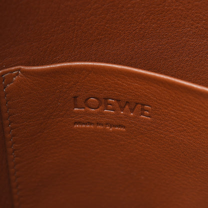 Loewe Linen Belted Strap Balloon Bucket Bag White 7 of 8