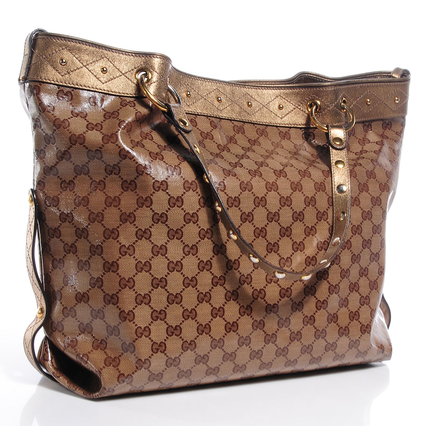 Crystal Monogram Studded Irina Tote