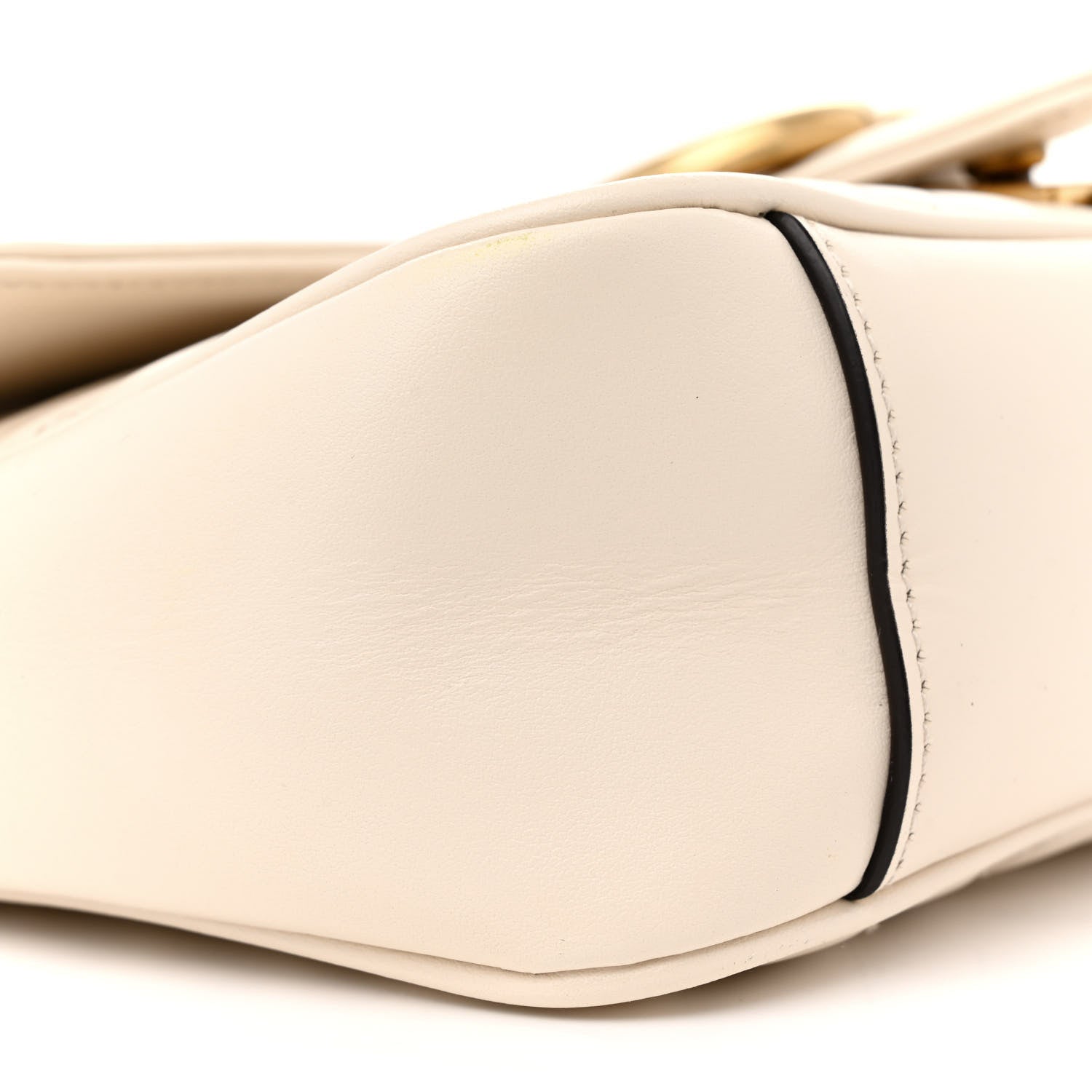 Gucci Calfskin Matelasse Small GG Marmont Shoulder Bag White 9 of 12