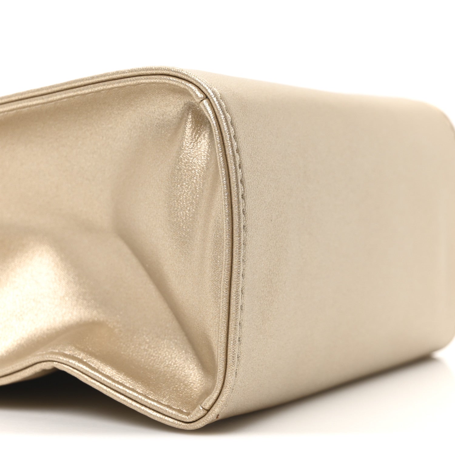 Telfar Metallic Vegan Leather Small Shopping Bag Gold 8 of 9