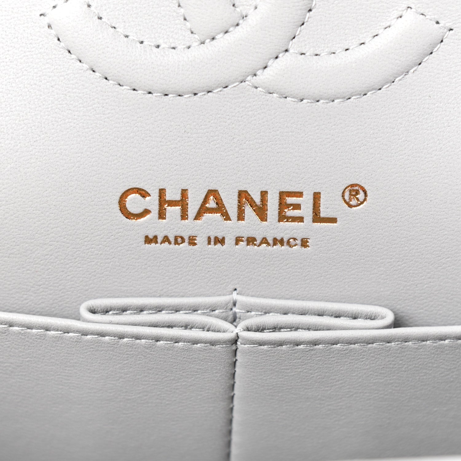 Chanel Caviar Quilted Small Double Flap Grey 8 of 9