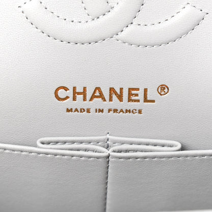 Chanel Caviar Quilted Small Double Flap Grey 8 of 9