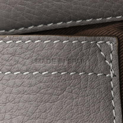 Chloe Grained Calfskin Small Marcie Saddle Bag Cashmere Grey 7 of 10