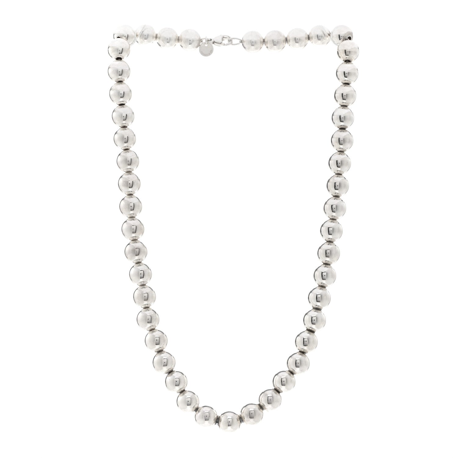 Tiffany Sterling Silver 10mm Hardwear Ball Necklace 3 of 4