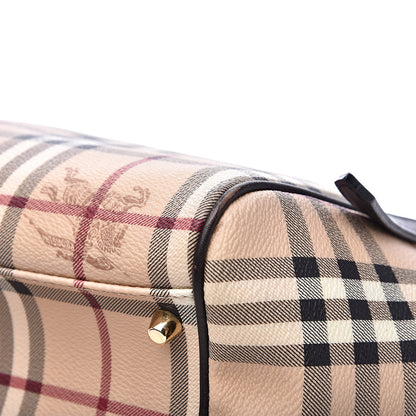 Burberry Haymarket Check Small Canterbury Tote Chocolate 12 of 13