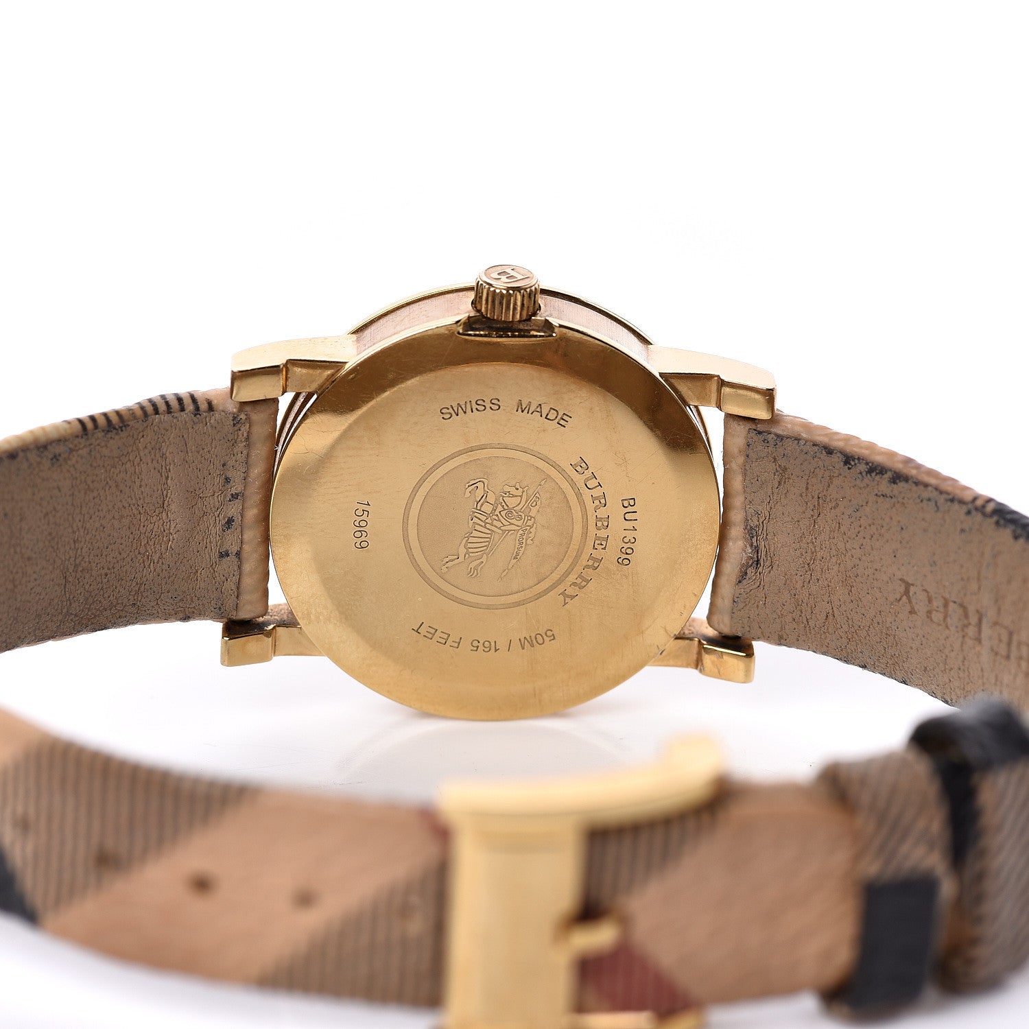 Burberry Stainless Steel Calfskin 28mm Nova Check Quartz Watch BU1399 5 of 8