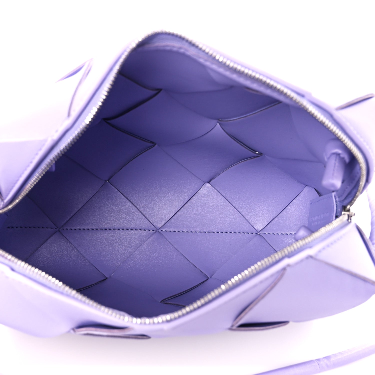 Bottega Veneta Lambskin Maxi Intreccio Small Cassette Camera Bag Wisteria 4 of 8