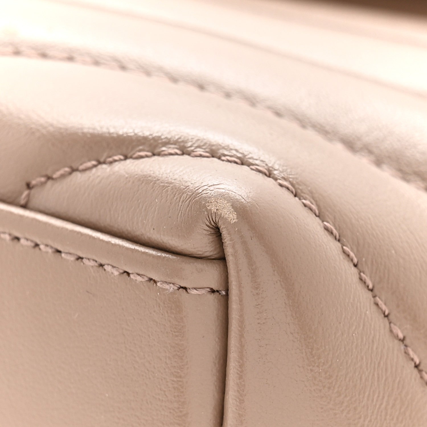Saint Laurent Calfskin Y Quilted Monogram Small Loulou Chain Satchel Dark Beige 11 of 13
