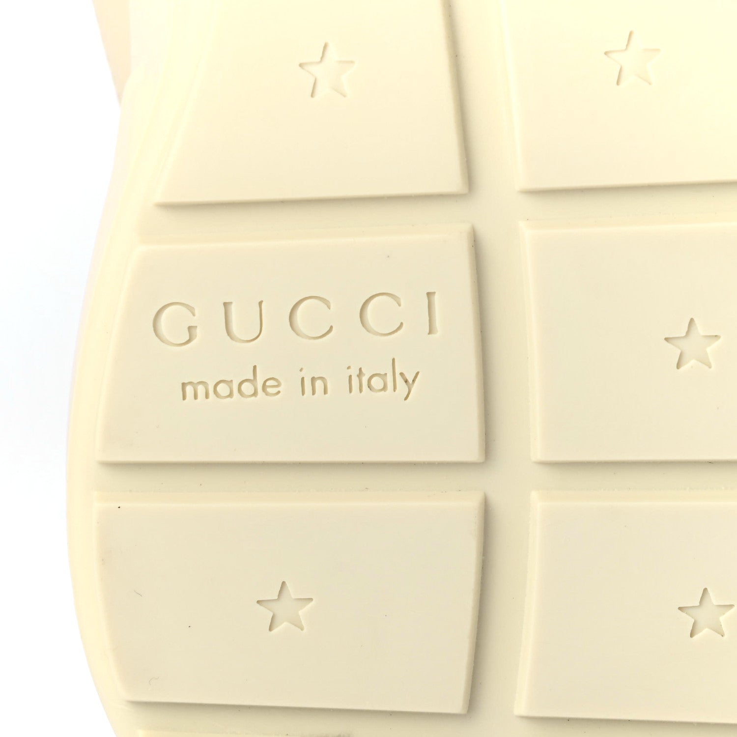 Gucci Calfskin Logo Womens Rhyton Sneakers 37 Ivory 6 of 11