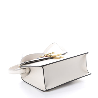 Gucci Calfskin Mini Sylvie Top Handle Bag White 3 of 9