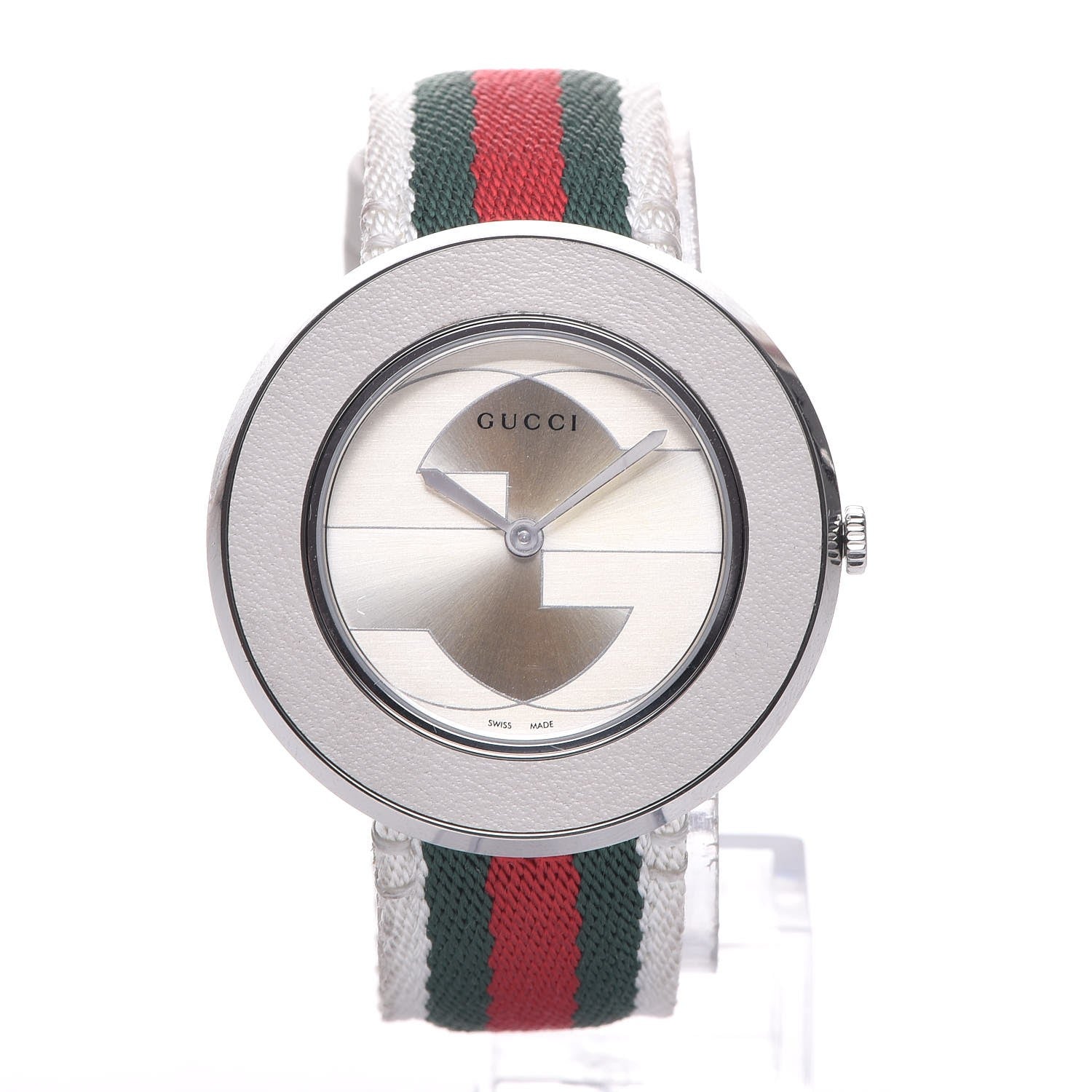 Gucci Stainless Steel Nylon 36mm U-Play Quartz Watch 1 of 6
