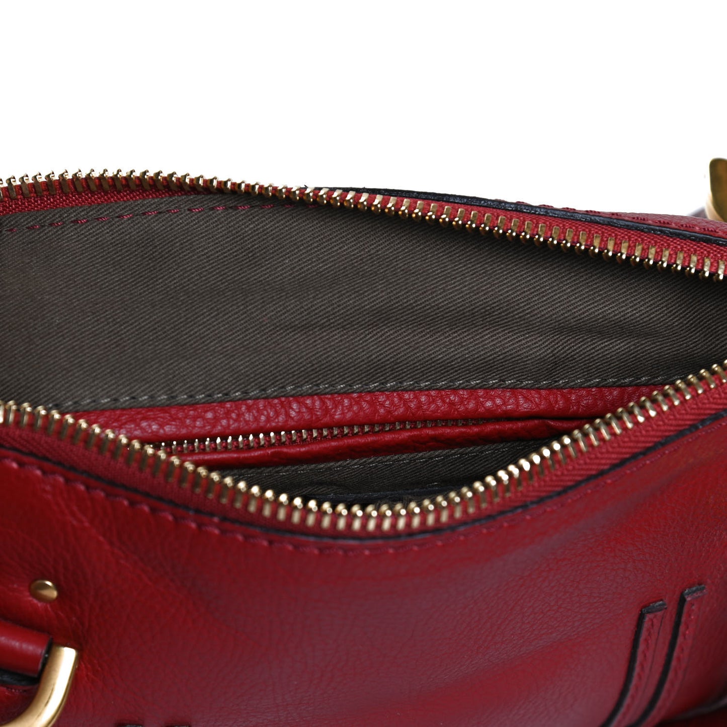 Calfskin Small Marcie Satchel Dahlia Red