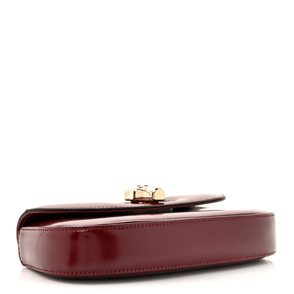 Gucci Shiny Calfskin Small Bamboo Night Bag Rosso Ancora 4 of 12