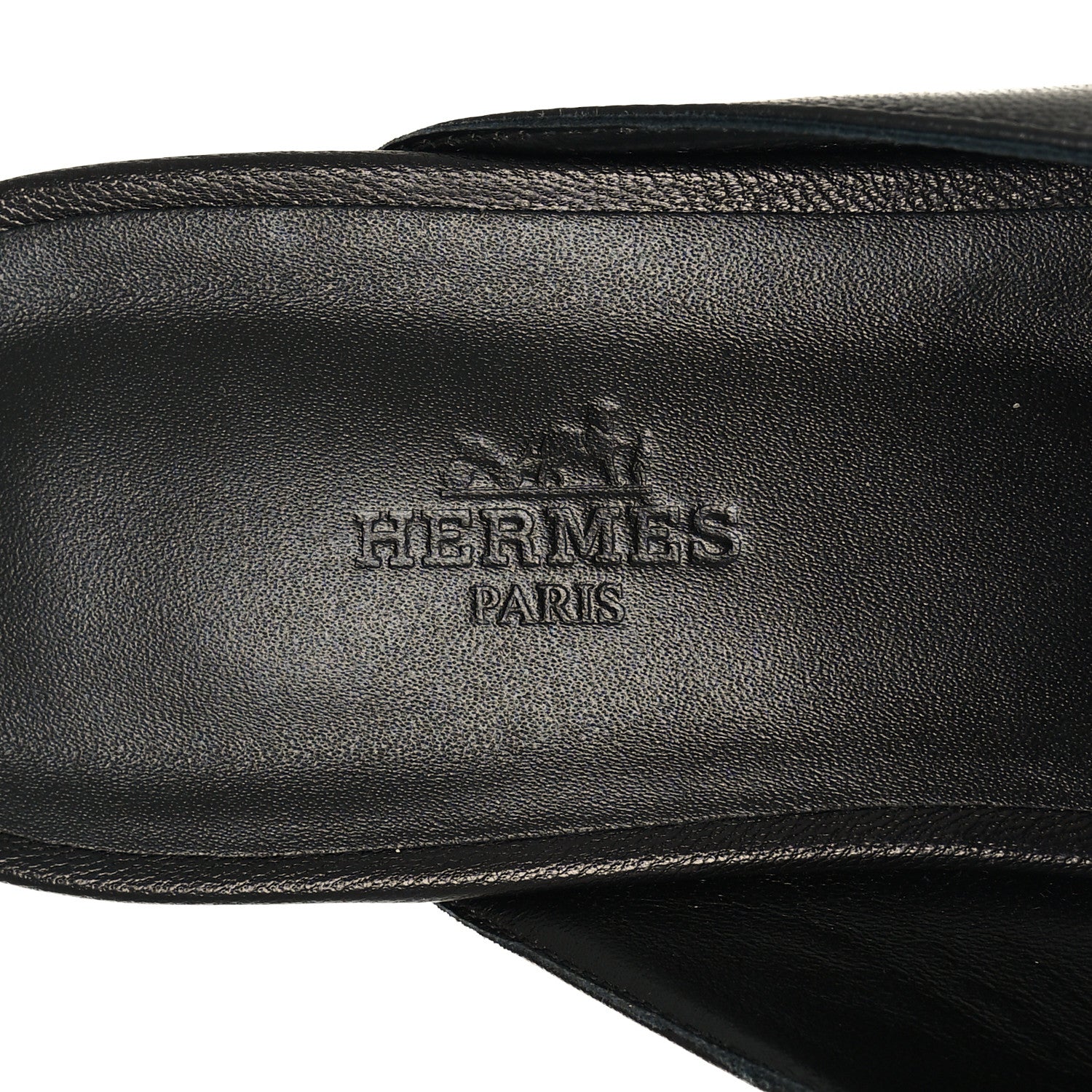 Hermes Goatskin Oz Mules 40 Black 8 of 9