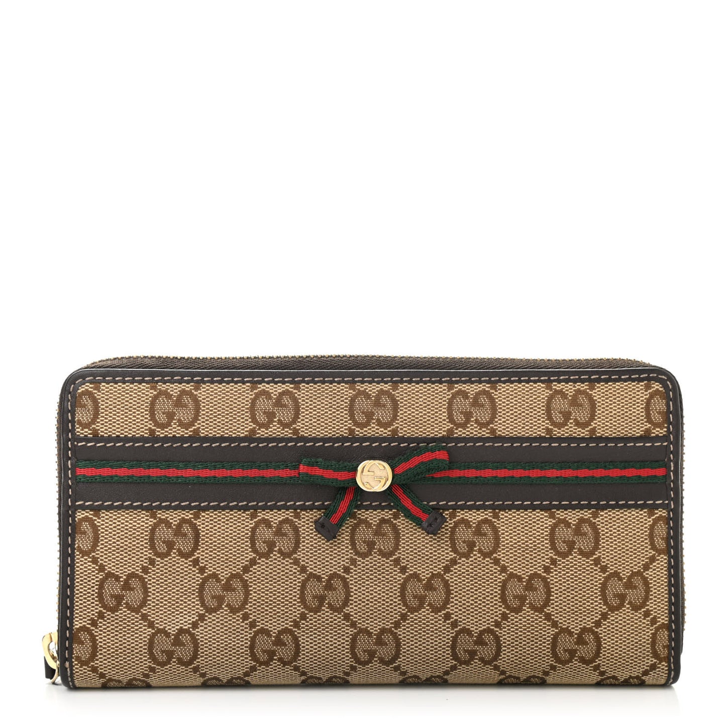 Monogram Princy Zip Around Wallet Dark Brown