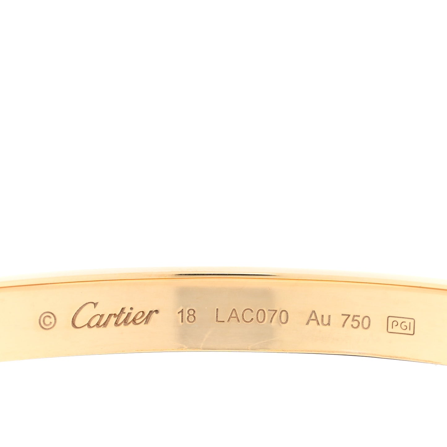 18K Yellow Gold LOVE Bracelet 18