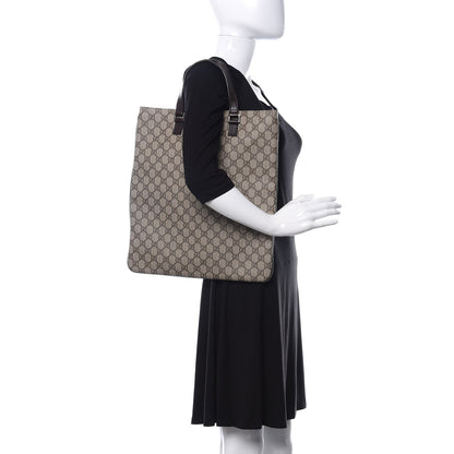 Gucci GG Plus Monogram Flat Vertical Tote Brown 2 of 10