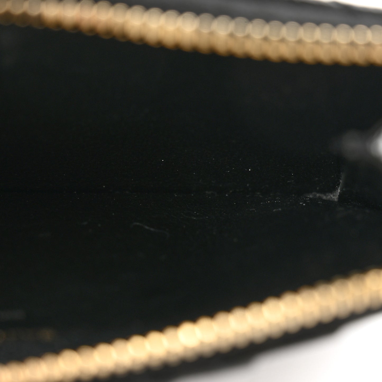 Grain De Poudre Matelasse Chevron Monogram Fragments Zippered Card Case Black