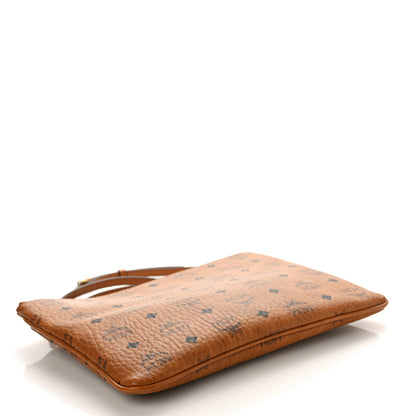 MCM Visetos Medium Crossbody Pouch Cognac 4 of 9