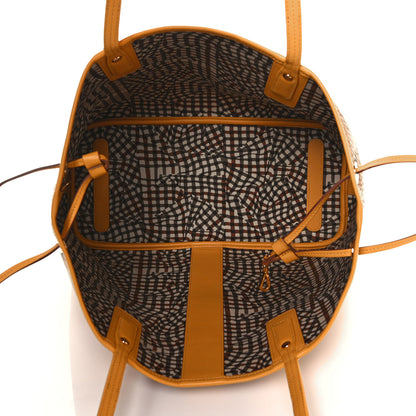 MCM Visetos Medium Liz Reversible Shopper Tote Cognac Yellow 5 of 18