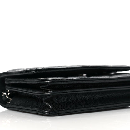 Chanel Caviar Quilted Mini Wallet On Chain WOC Black 8 of 9