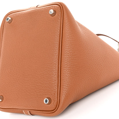 Hermes Taurillon Clemence Picotin Lock 18 PM Gold 9 of 9