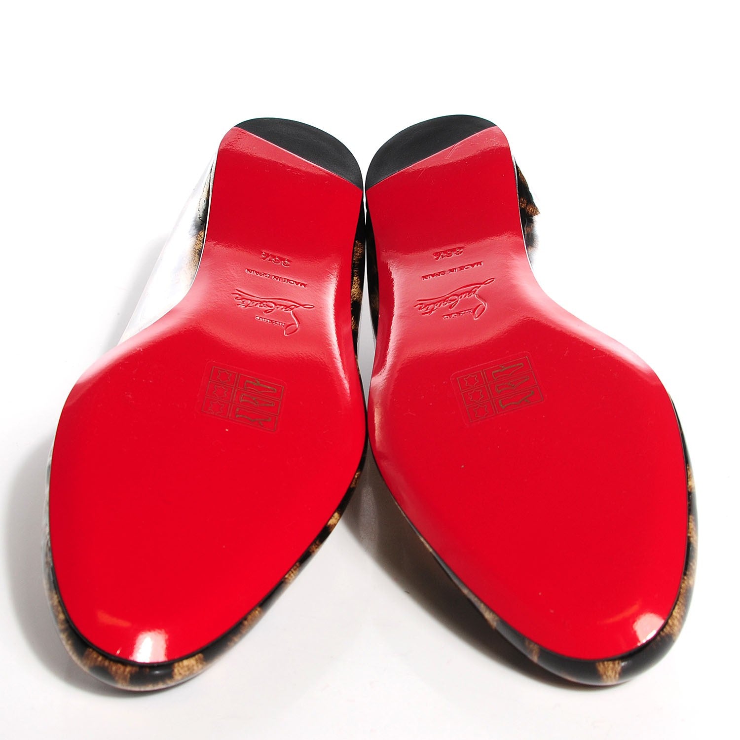 Christian Louboutin Patent Leopard Print Gozul Flats 36.5 5 of 7